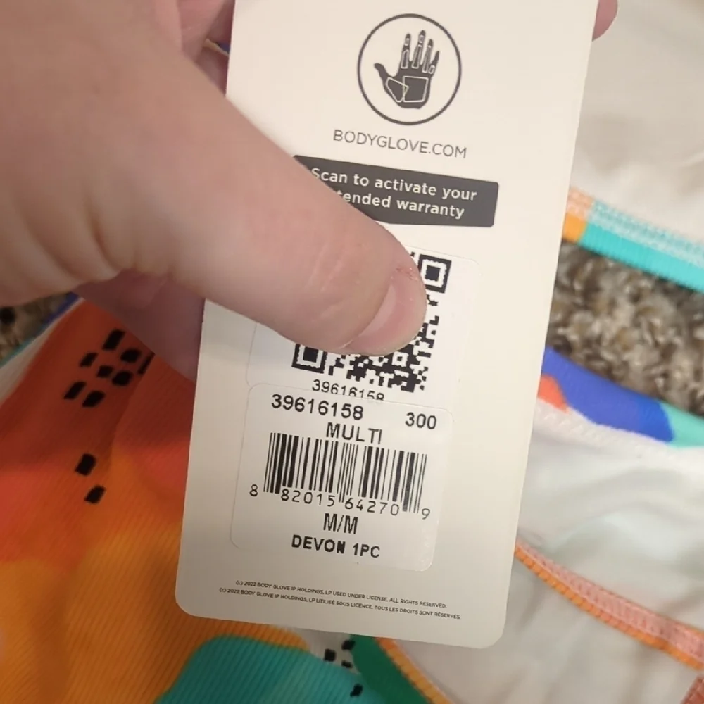 Body Glove Devon multicolor tropical open tie back one piece swimsuit - Picture 10 of 10